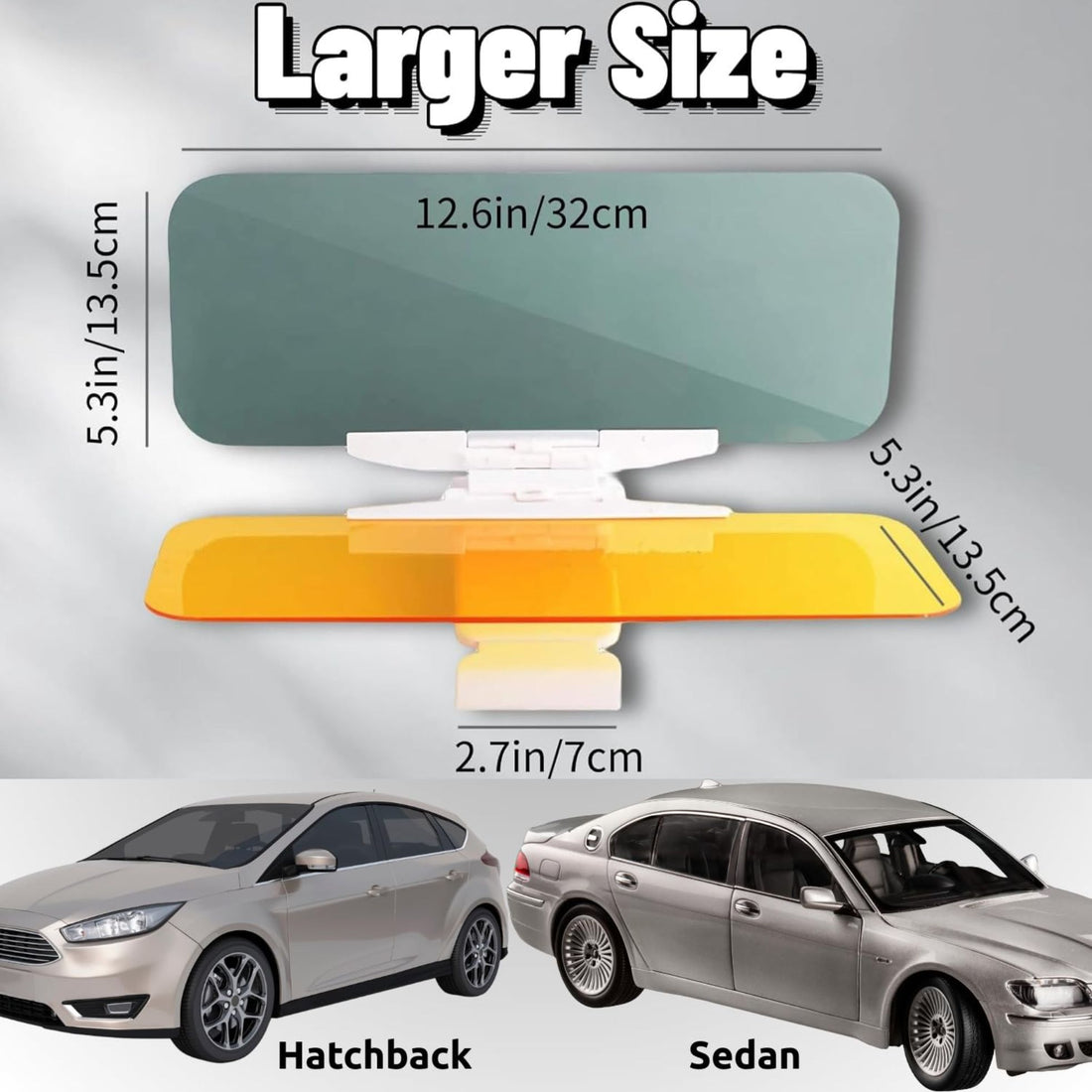 "Car drive HD visor gadget for day and night driving – anti-glare sunshade extender for clear, safe vision on the road"
