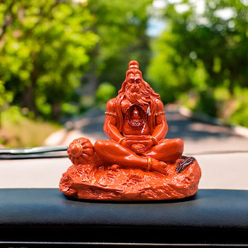 Orange Hanuman Ji Idol β With Ram Ji in Heart | Gift & Decor