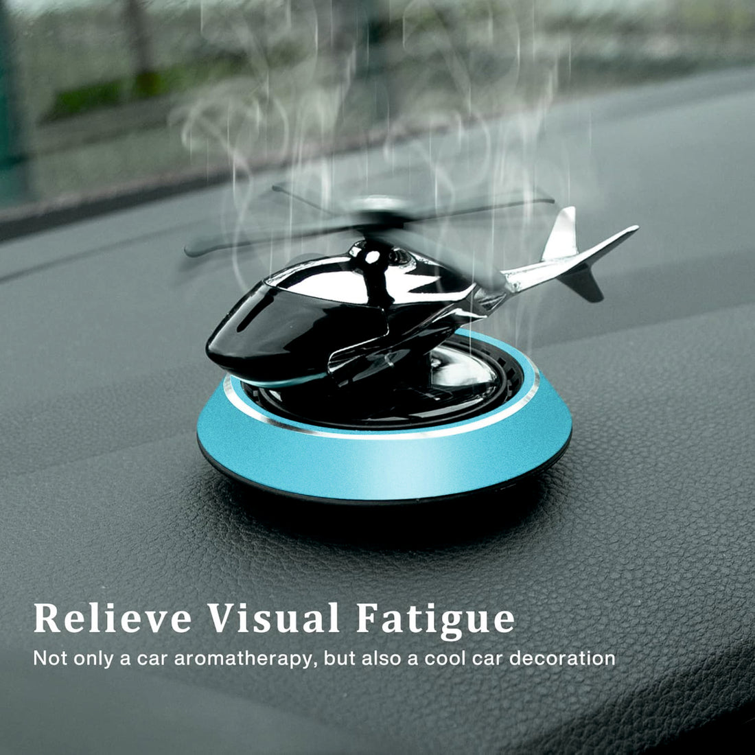 Solar-Powered Eco-Friendly Helicopter Car Air Freshener