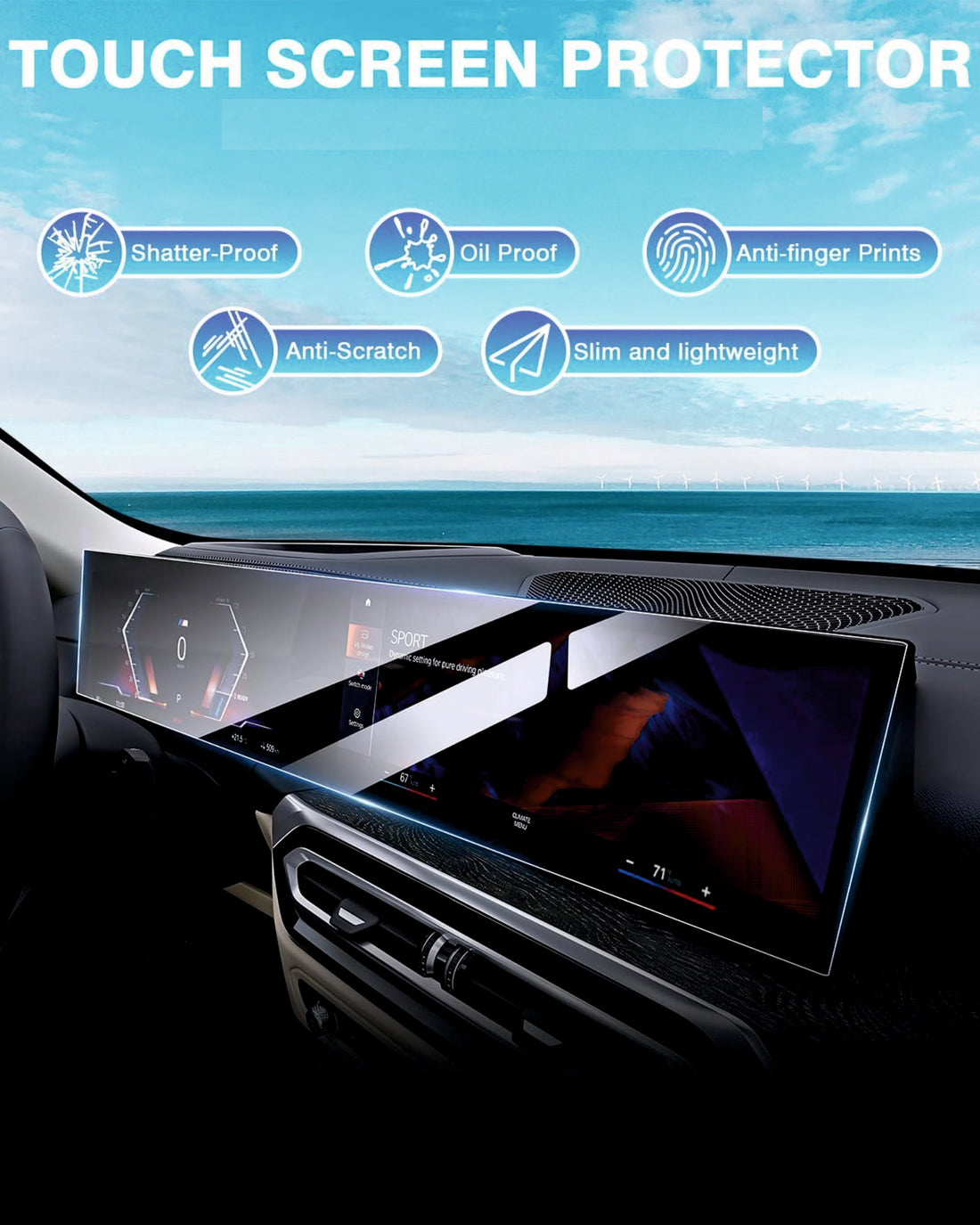 BMW X5 Car Accessories Touch Screen Infotainment System Guard