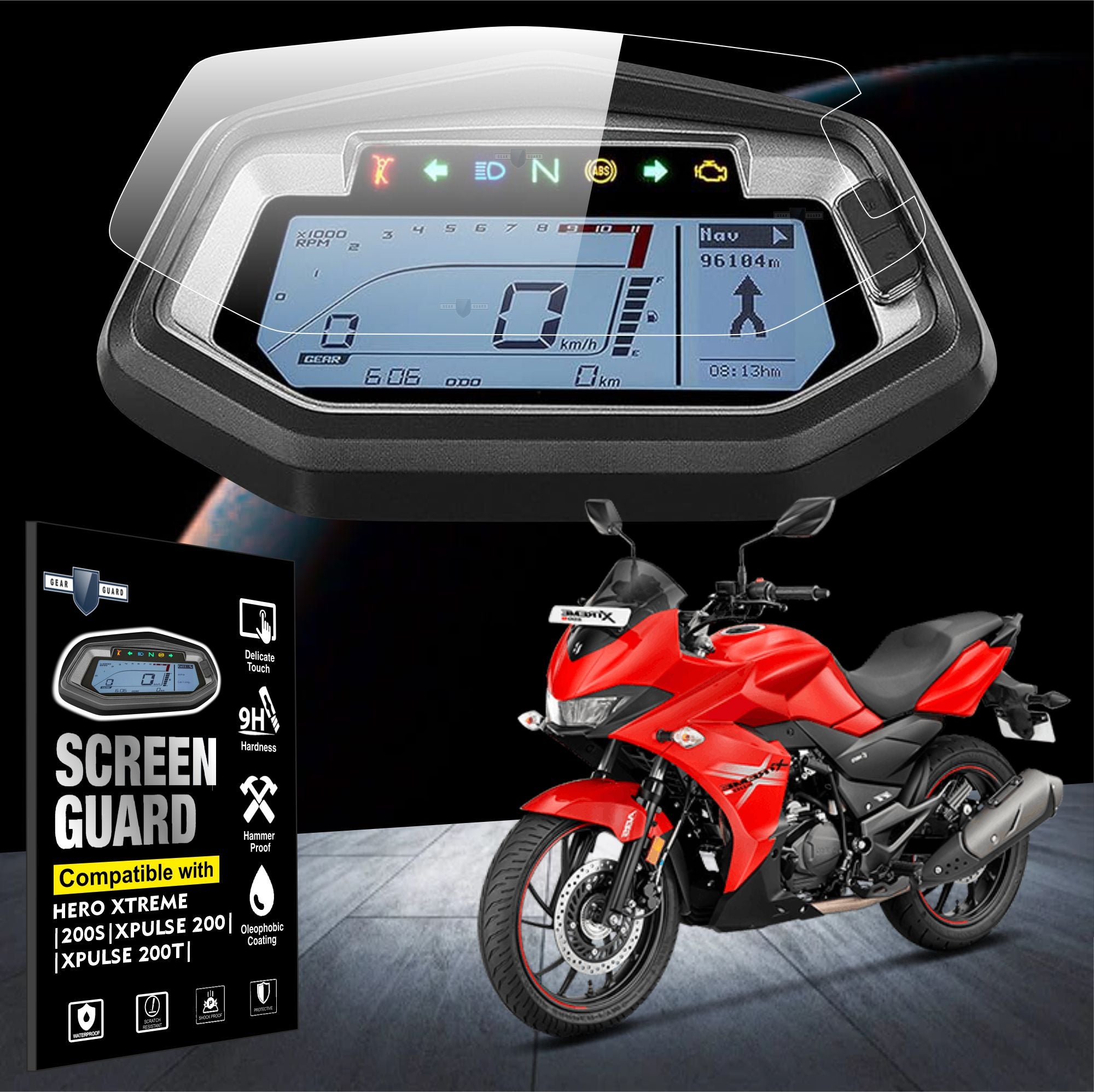 Hero Xtreme 200S TFT Instrument Cluster Digital Speed Meter Screen Pro
