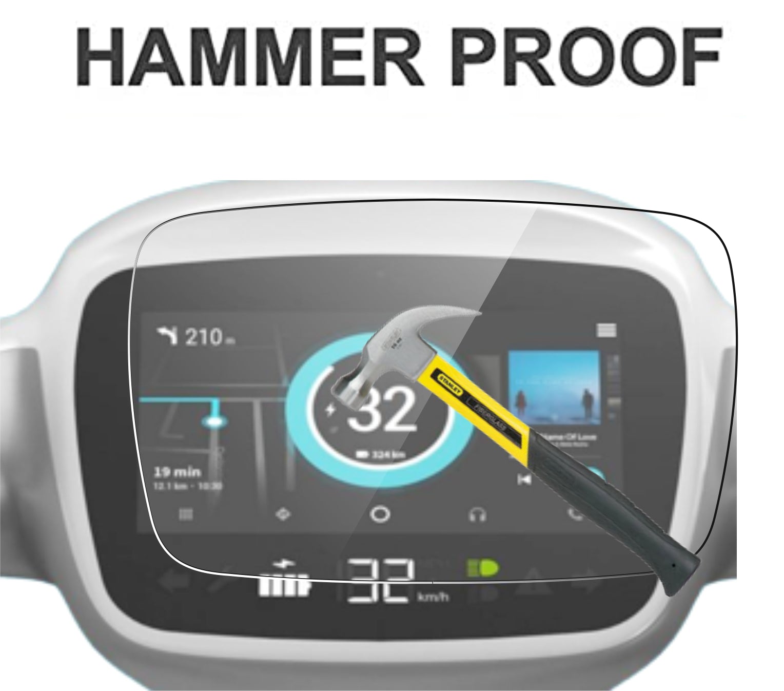 Ola S1 | S1 Pro Accessories Instrument EV Scooter Cluster Touch Screen Guard -OLA_MATTE