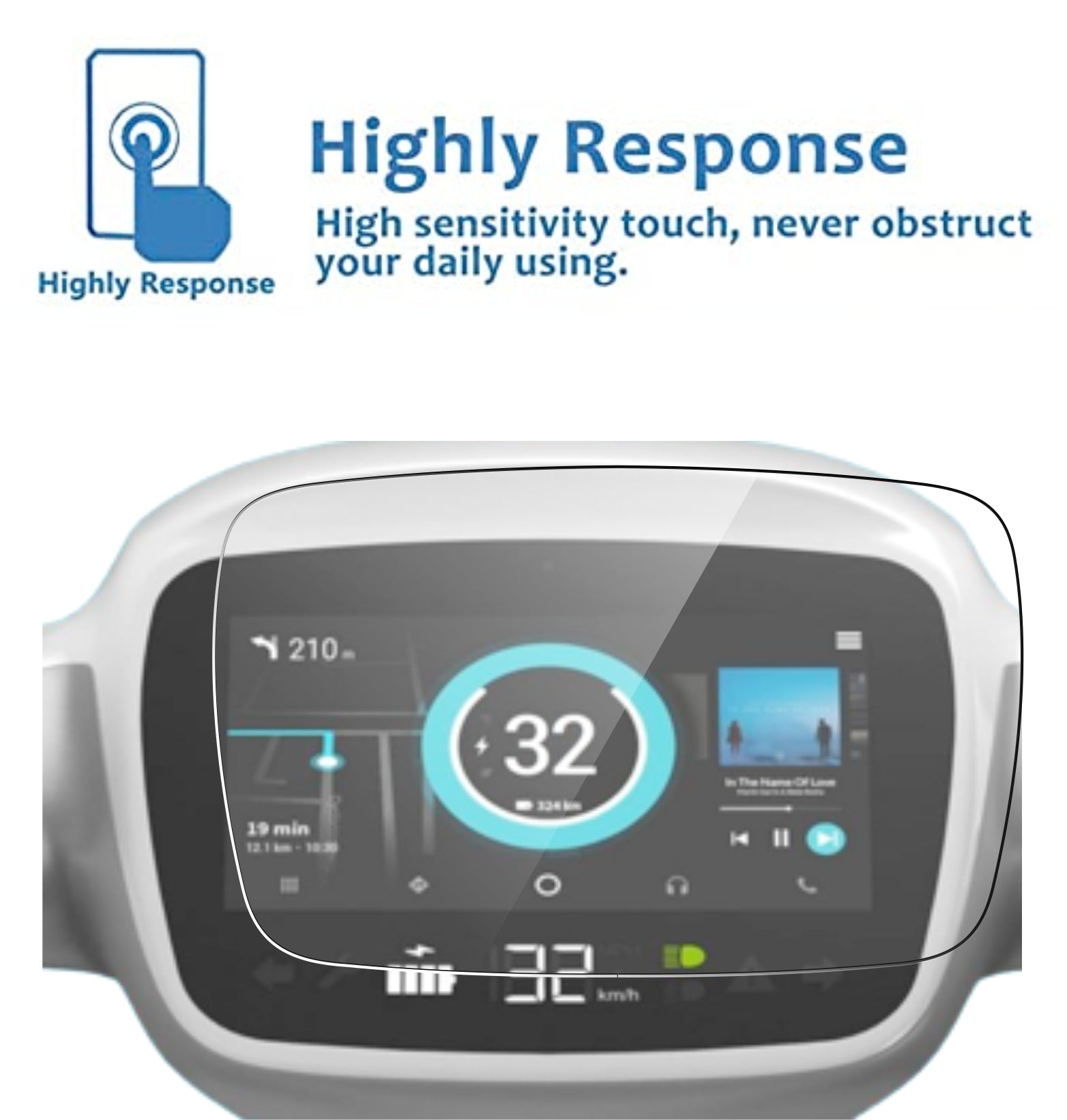 Ola S1 | S1 Pro Accessories Instrument EV Scooter Cluster Touch Screen Guard -OLA_MATTE