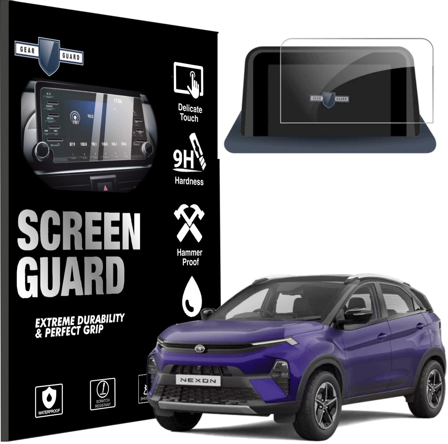 Tata Nexon EV Facelift (2023-2024) Accessories Touch Screen Guard -S7C_NEXON_F
