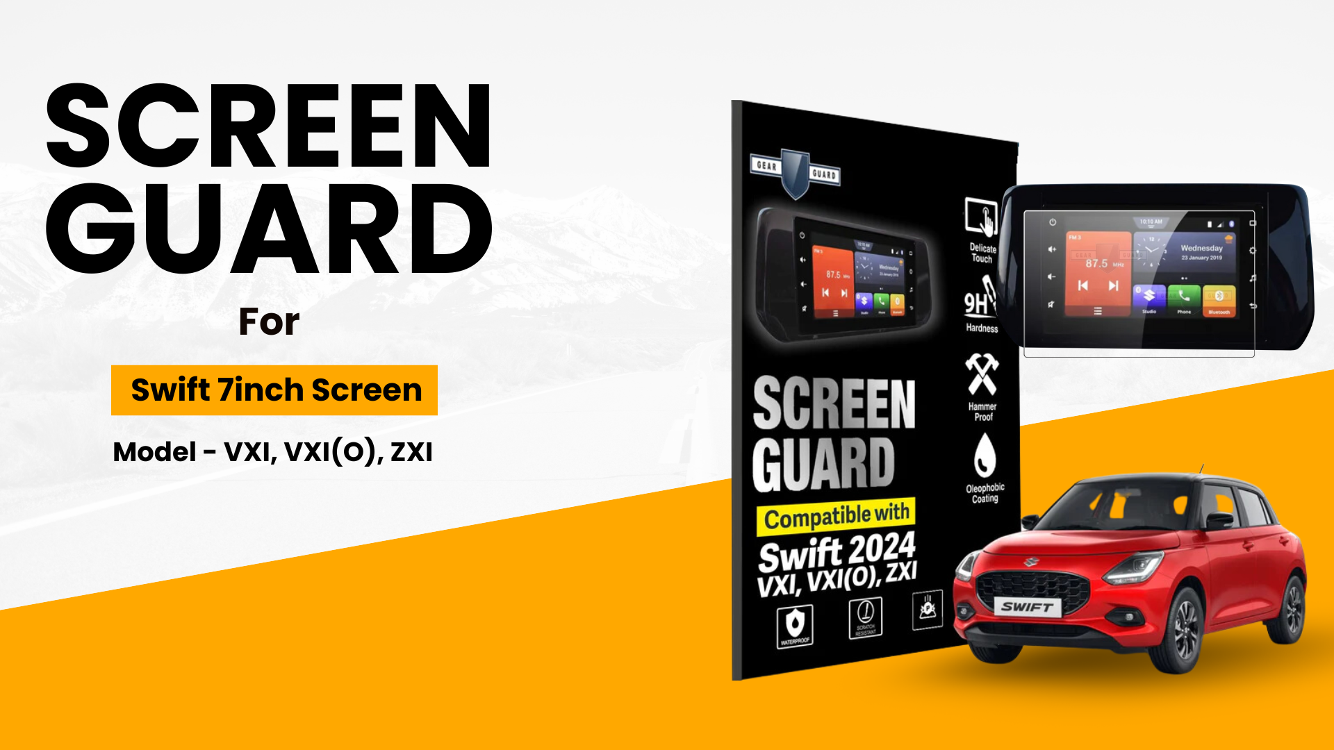 Screen Protectors for Maruti Suzuki Swift (2024) Navigation System Touchscreens