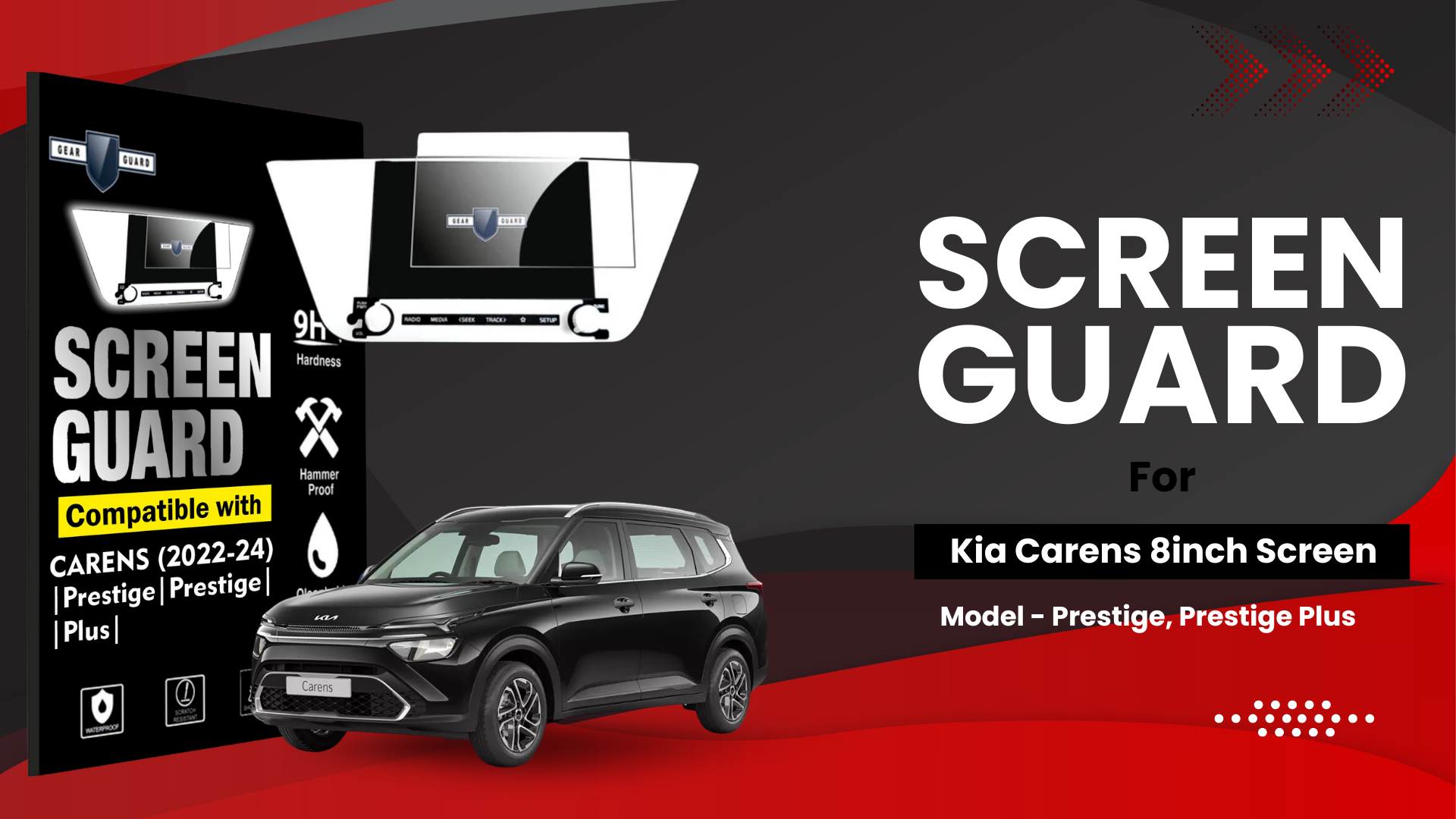 Screen Protectors for Kia Carens (2022-2024) Touch Screen Guard Navigation System Touch screen