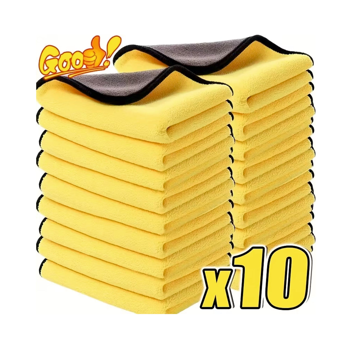 [10Pack] Microfiber Cleaning Cloth - M_CLOTH_PO10