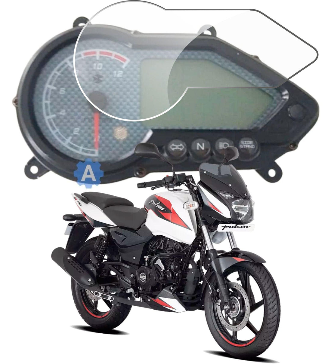 [2 Pack] Bajaj Pulsar 150 TFT Instrument Cluster Digital Speed Meter Screen Protector [2016 - 2023] - S4C_PULSAR_OLD150