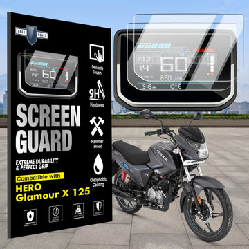 [2 Pack] Hero Glamour X 125 TFT Instrument Cluster Digital Speed Meter Screen Protector [2025] - C4C_GLAMOUR_X125