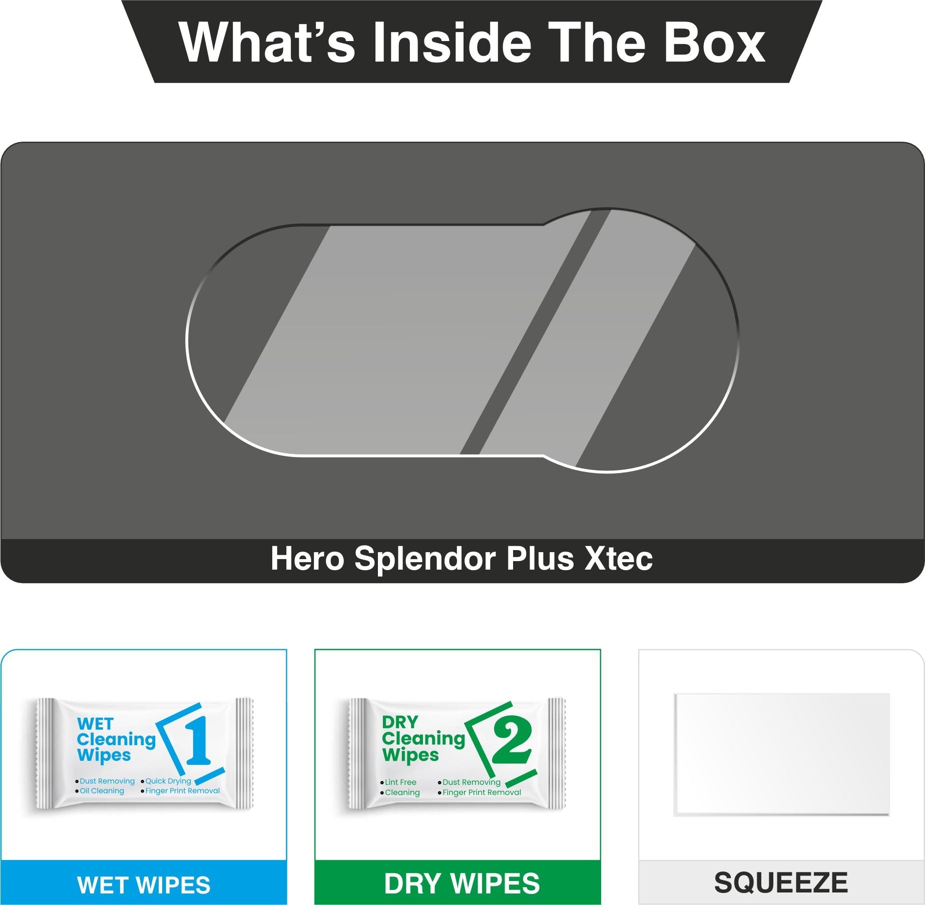 [2 Pack] Hero Splender Plus Xtec TFT Instrument Cluster Digital Speed Meter Screen Protector [2022 - 2025] - SPLENDOR_PLUS_C