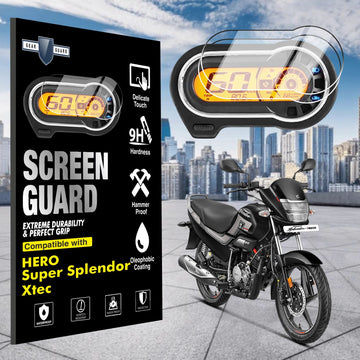 [2 Pack] Hero Super Splendor Xtec TFT Instrument Cluster Digital Speed Meter Screen Protector [2022 - 2025] - S7C_SUPER_SPLENDOR_XTEC