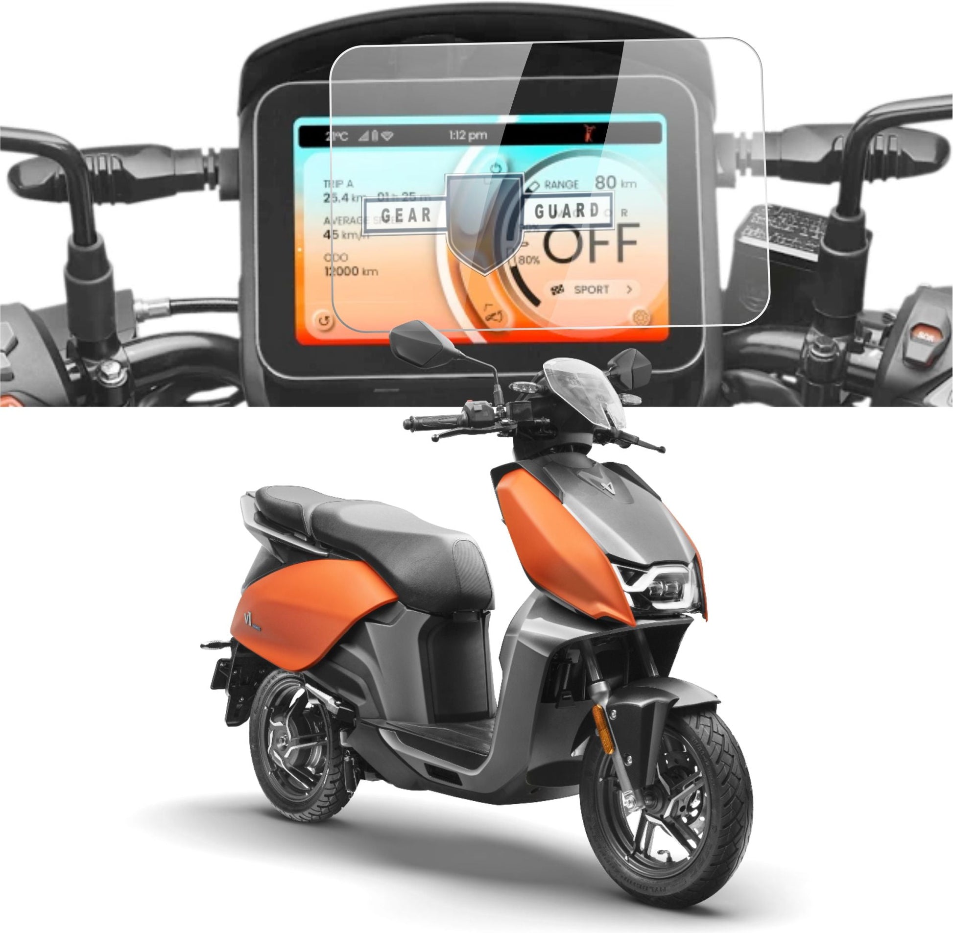 [2 Pack] Hero Vida V2 Plus TFT Instrument Cluster Digital Speed Meter Screen Protector [2024 - 2025] - S7C_VIDA_V2_PLUS