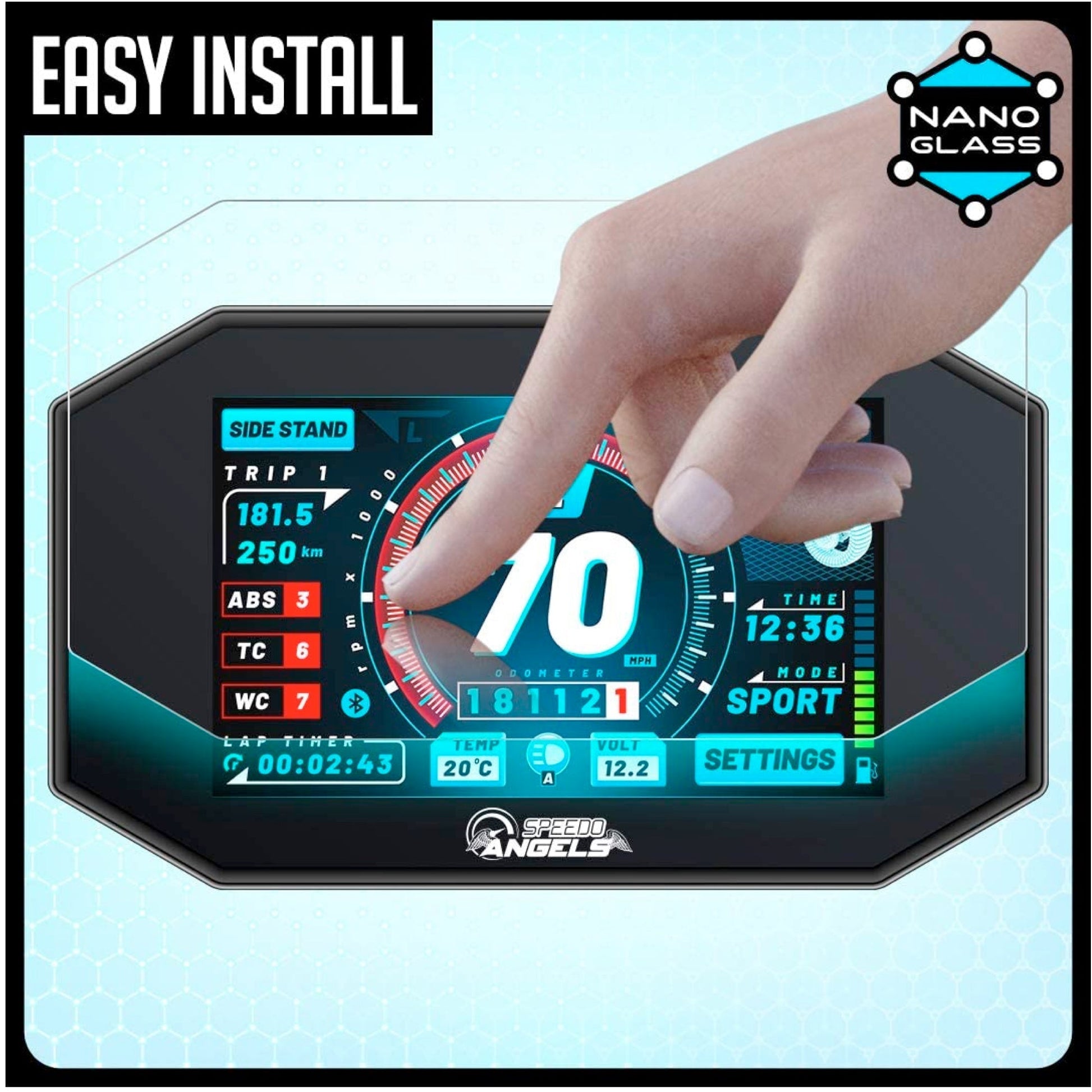 [2 Pack] Hero Vida V2 Pro TFT Instrument Cluster Digital Speed Meter Screen Protector [2024 - 2025] - S7C_VIDA_V2_PRO