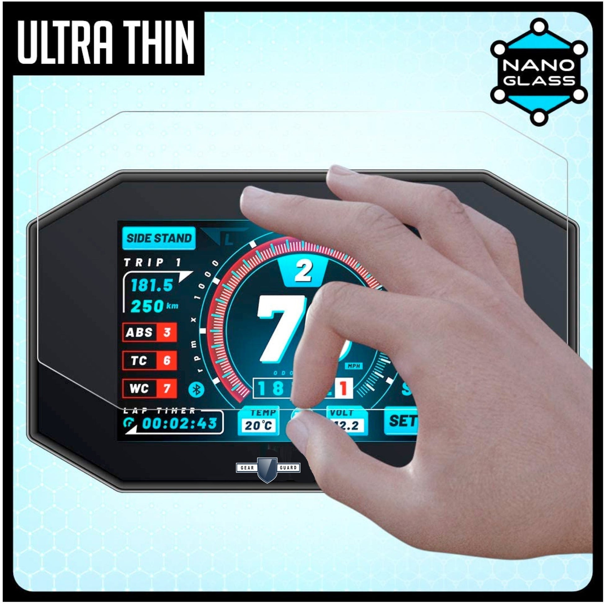 [2 Pack] Hero Vida V2 Pro TFT Instrument Cluster Digital Speed Meter Screen Protector [2024 - 2025] - S7C_VIDA_V2_PRO