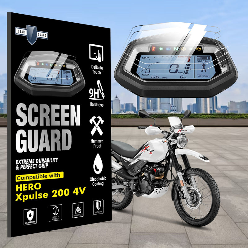 [2 Pack] Hero XPulse 200 4V TFT Instrument Cluster Digital Speed Meter Screen Protector [2021 - 2025] - C7C_HERO_XPULSE_200