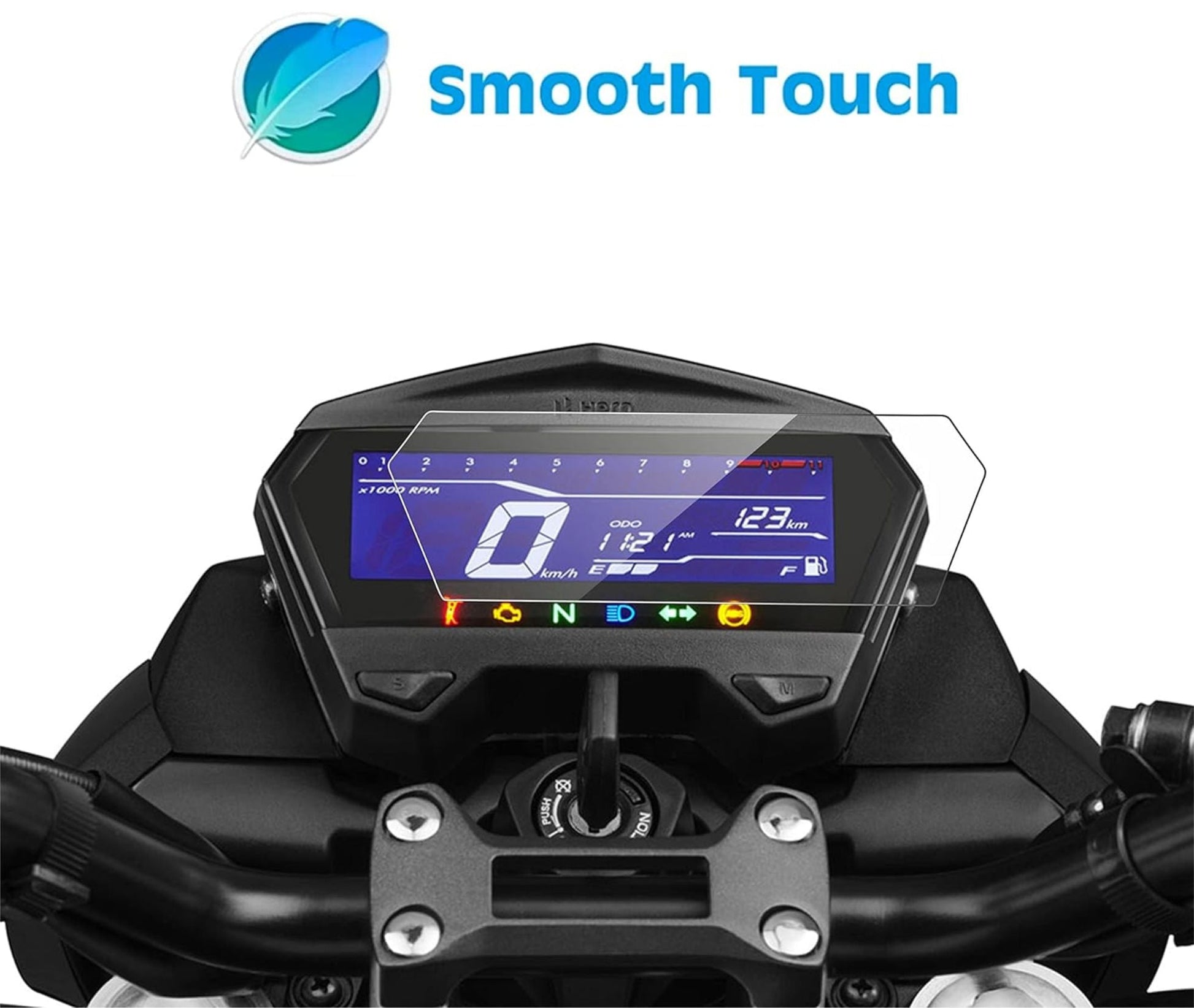 [2 Pack] Hero Xtreme 160R Bike TFT Instrument Cluster Digital Speed Meter Screen Protector [2020 - 2025] - S6C_XTREME_160R
