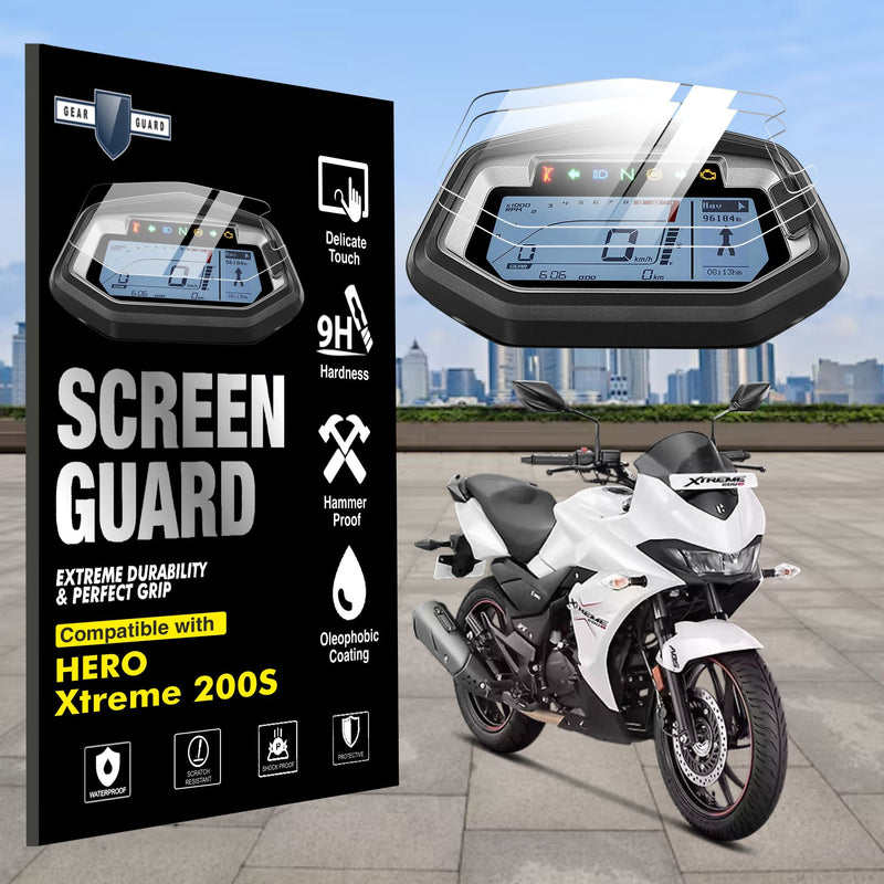 [2 Pack] Hero Xtreme 200S TFT Instrument Cluster Digital Speed Meter Screen Protector [2019 - 2024] - HERO_XTREME
