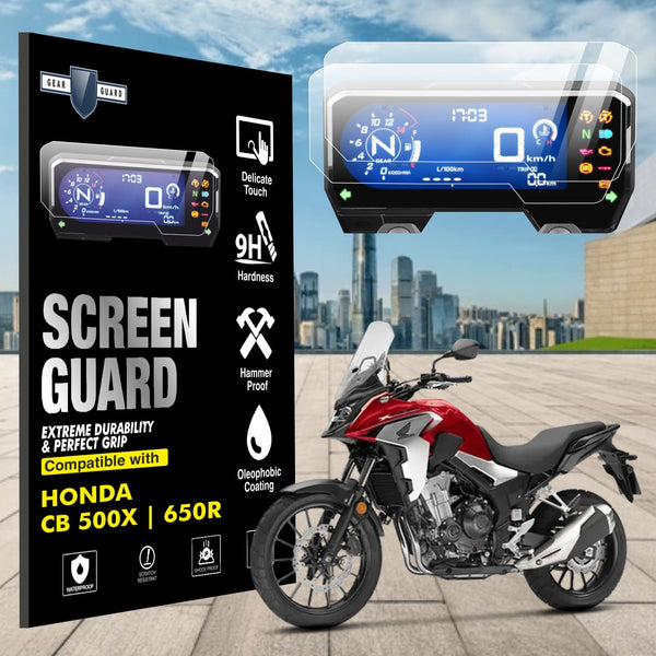 [2 Pack] Honda CB 500X | CB 650R | Accessories 2019 - 21 Motorcycle Digital Cluster Screen Guard - HONDA_CB_PO2