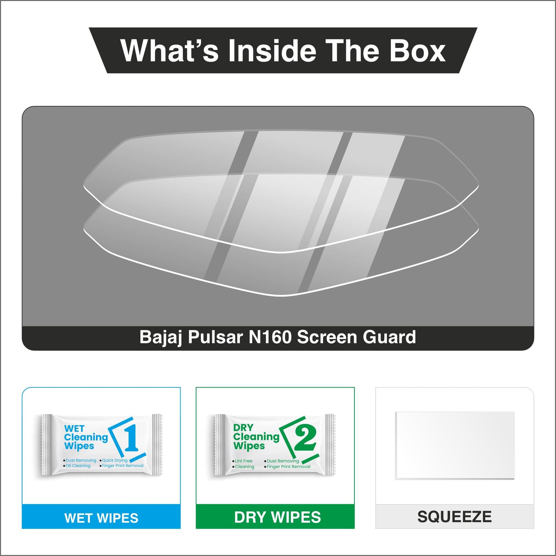 [2 Pack] New Bajaj Pulsar N160 TFT Instrument Cluster Digital Speed Meter Screen Protector [2024 - 2025] - S4C_PULSAR_N160_2024