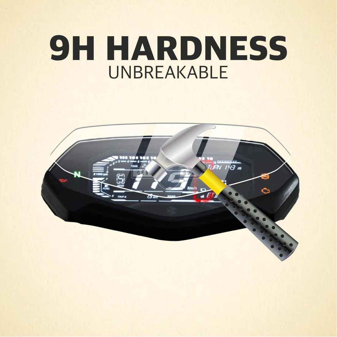 [2 Pack] New Bajaj Pulsar N150 TFT Instrument Cluster Digital Speed Meter Screen Protector [2024 - 2025] - S4C_PULSAR_N150_2024