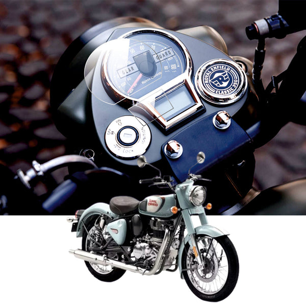 [2 Pack] Royal Enfield Bullet 350 Bike Accessories Speedometer Screen Guard - S7C_CLASSIC_350