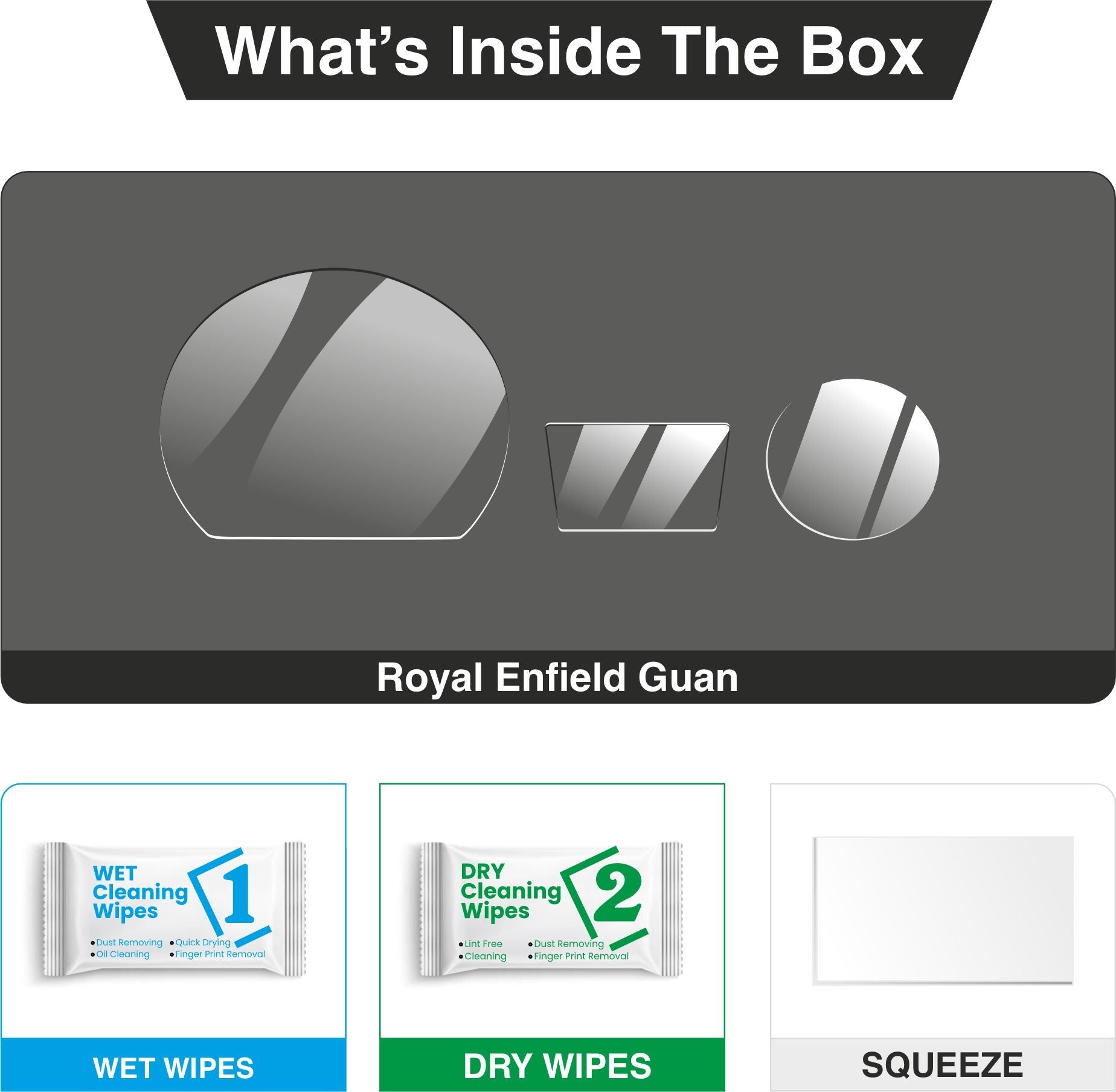 [2 PACK] Royal Enfield Goan Classic 350 Bike Accessories Speedometer Guard - SBC_GOAN_350