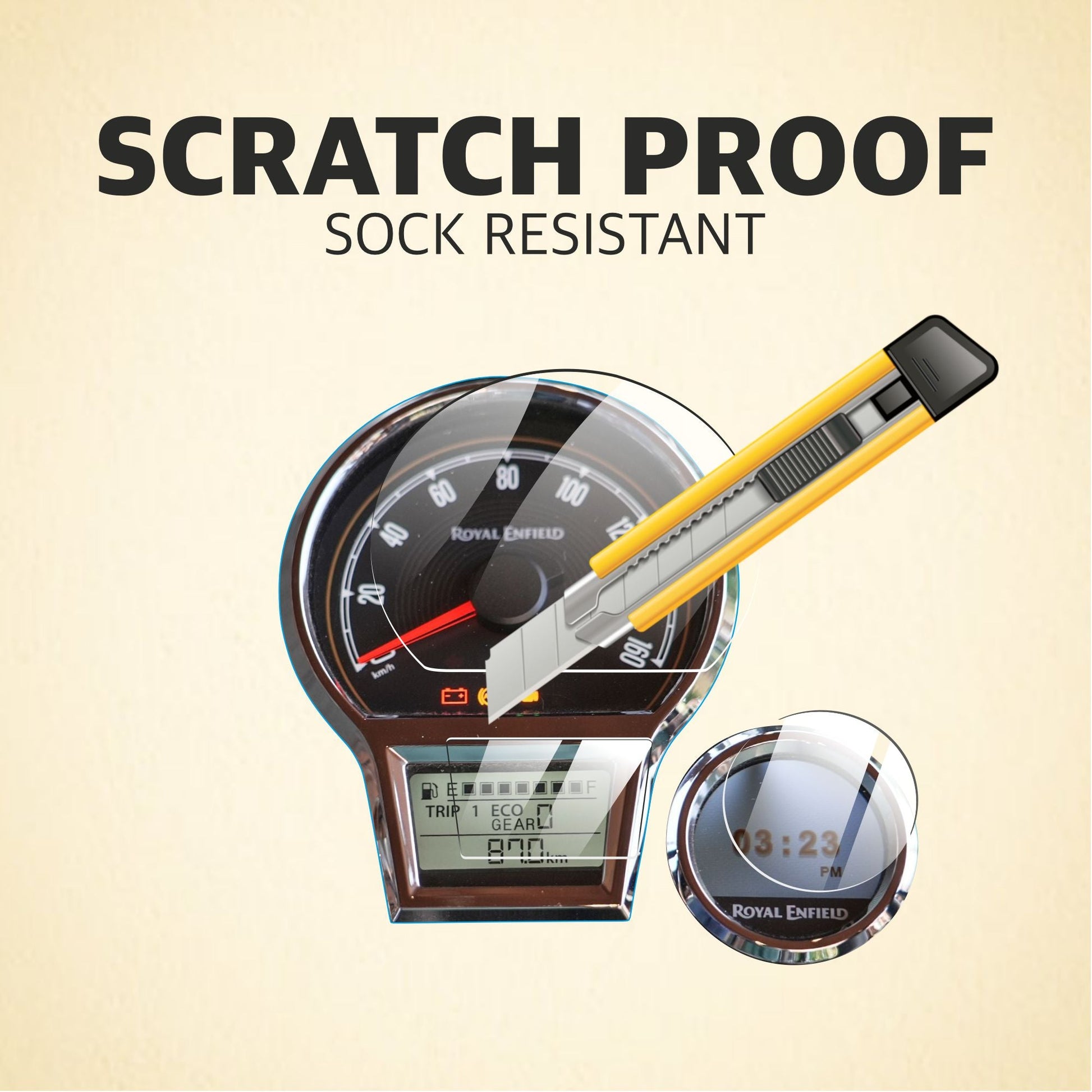 [2 PACK] Royal Enfield Goan Classic 350 Bike Accessories Speedometer Guard - SBC_GOAN_350