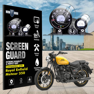 [2 Pack] Royal Enfield Meteor 350 Bike Accessories Instrument Cluster Screen Guard - METEOR350_SG-1