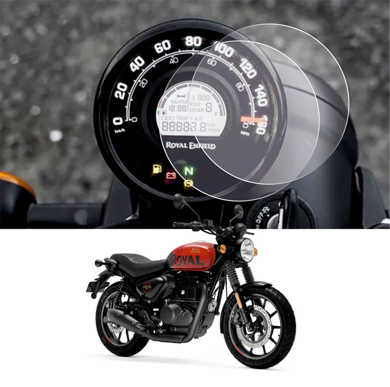 [2 Pack] Royal Enfield Meteor 350, Scram 411, Hunter 350, Accessories speedometer Screen Guard - HUNTER_M