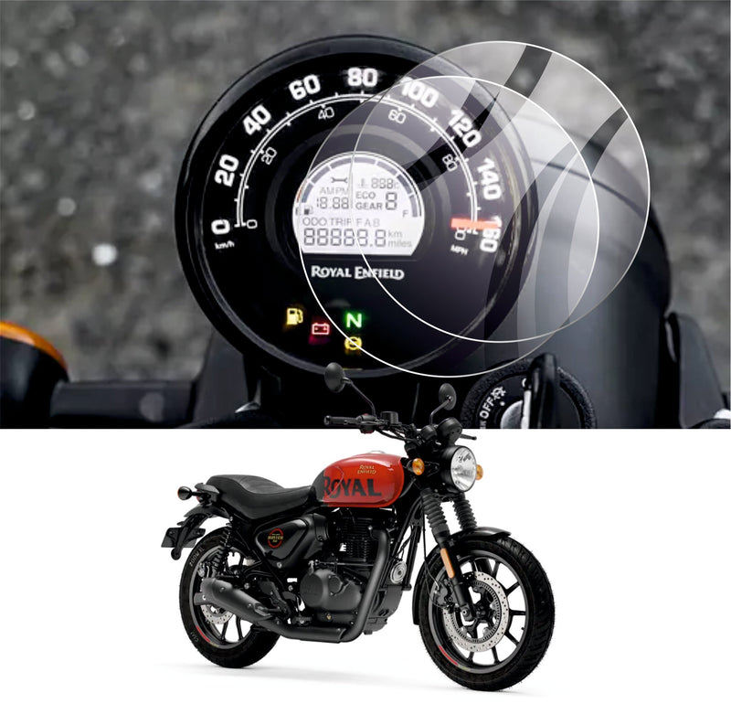 [2 Pack] Royal Enfield Meteor 350, Scram 411, Hunter 350, Accessories speedometer Screen Guard - HUNTER_C