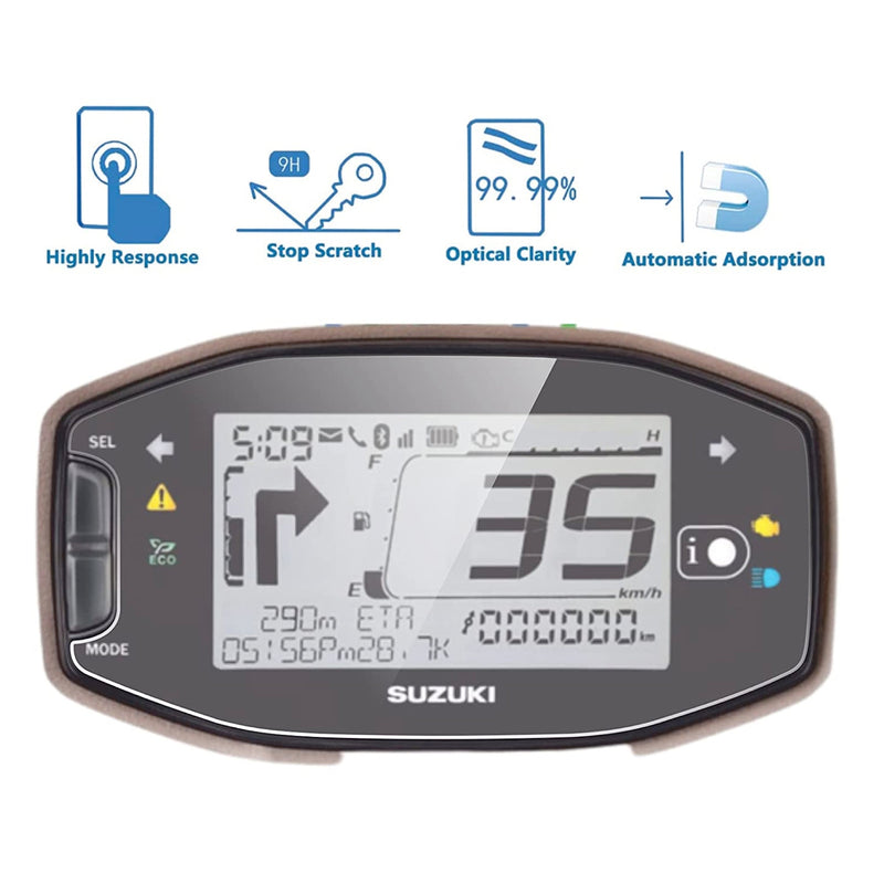 [2 Pack] Suzuki Access 125 (Ride connect) Accessories Bluetooth Digital Console Screen Protector [2024 - 2025] - S4C_NEWACCESS_BL125