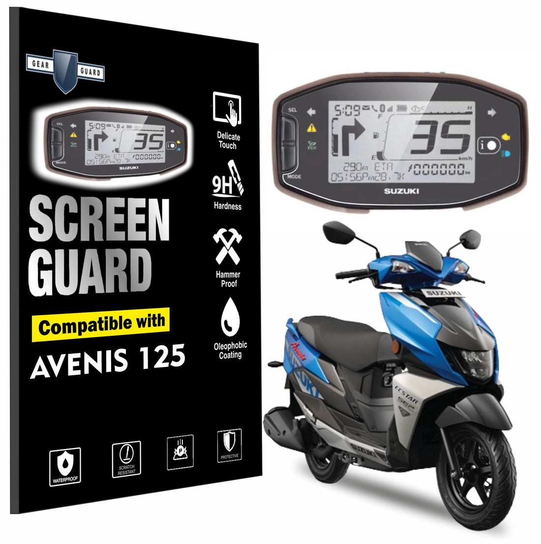 [2 Pack] Suzuki Avenis 125 Instrument Cluster Digital Speed Meter Screen Protector [2021 - 2025] - S4C_AVENIS_PO1