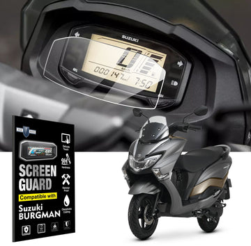 [2 Pack] Suzuki Burgman 125 Street Standard Digital Speed Meter Screen Protector [2020 - 2025] - S4C_BURGMAN_STANDARD
