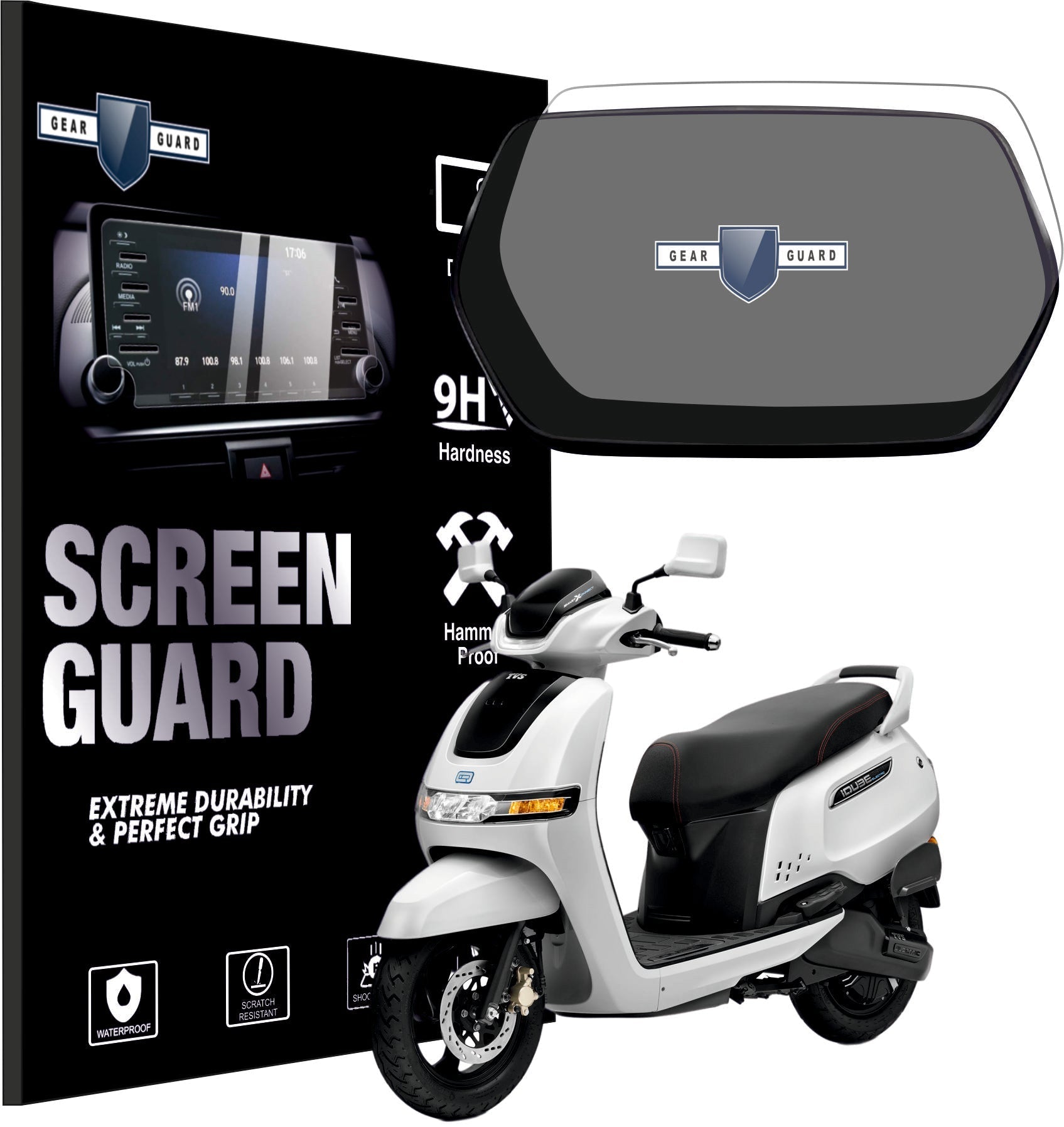 [2 Pack] TVS iQube - S EV Instrument Cluster Digital Speed Meter Screen Protector [2022 - 2025] - S7C_IQUBES_ST