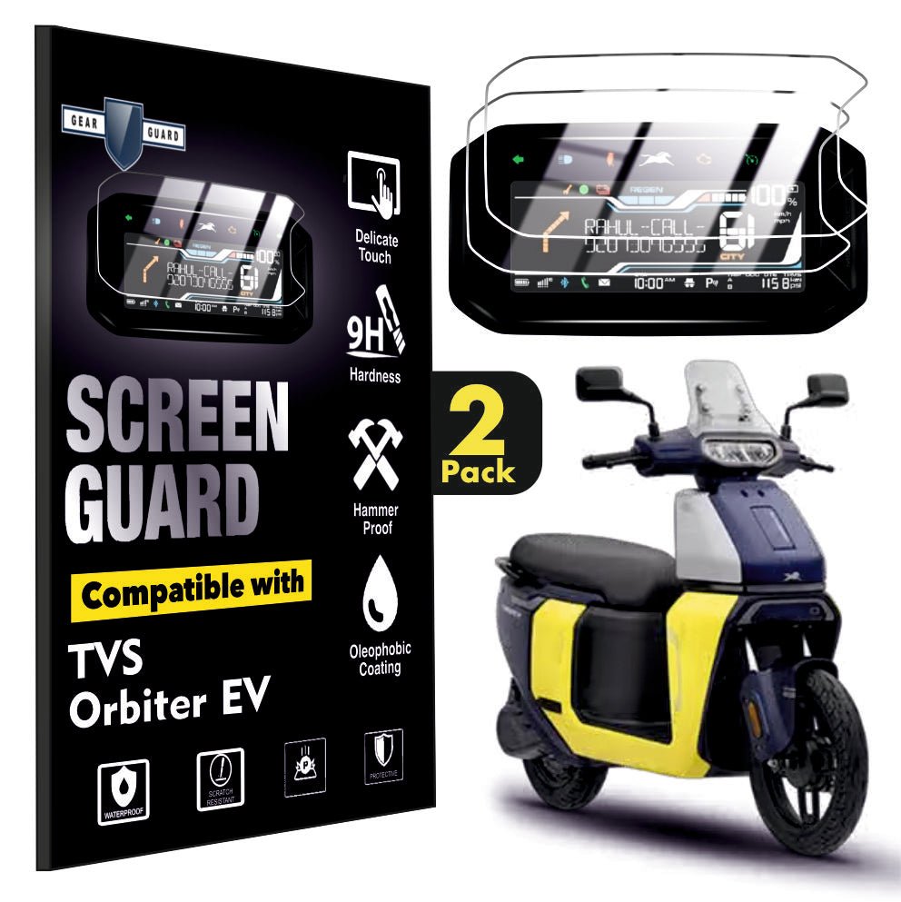 [2 Pack] TVS Orbiter TFT Instrument Cluster Digital Speed Meter Screen Protector [2025 - 2026] - S5C_ORBITER