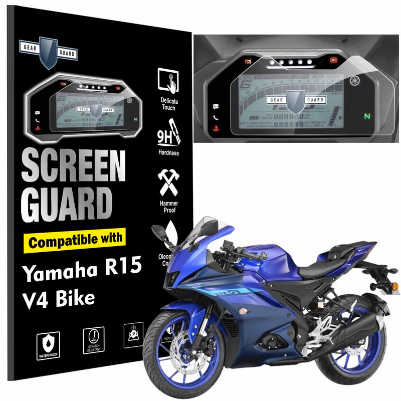[2 Pack] Yamaha R15 V4 TFT Instrument Cluster Digital Speed Meter Screen Protector [2021 - 2025] - S4C_R15_V4