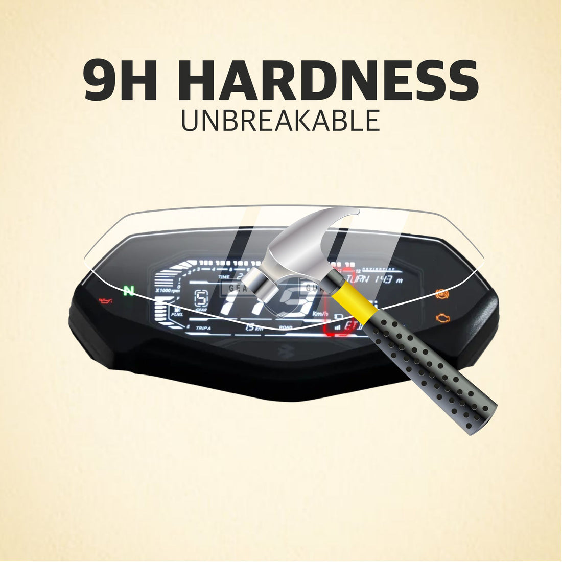 [2 Pack] New Bajaj Pulsar N150 TFT Instrument Cluster Digital Speed Meter Screen Protector [2024-2025]
