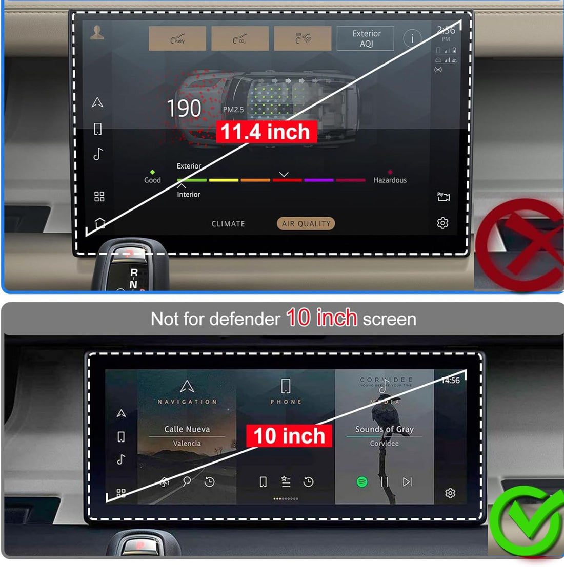 Land Rover Defender 90 Touch Screen 10"inch Infotainment System Guard