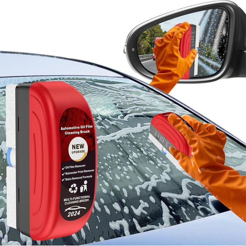 [2Pack] Car Glass Oil Film Removal Cleaner | Anti fog liquid brush - OIL_FILM_CLEANING_2PCS