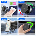 360° Magnetic Suction Cup Phone Holder Foldable Vacuum Mount, Multi - Angle Adjustment K007– (Black) - S_K007