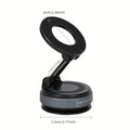 360° Magnetic Suction Cup Phone Holder Foldable Vacuum Mount, Multi - Angle Adjustment K007– (Black) - S_K007