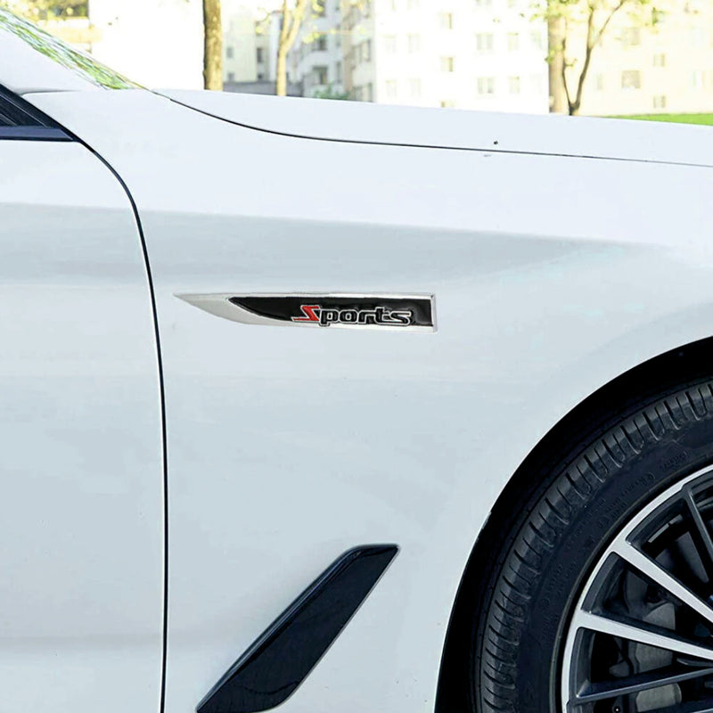 Sports 3D Metal Sticker Fender Style Car Emblem