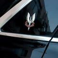 3D Chrome WHO DARES WINS Metal Sticker Emblem - STICKER_WDW_WINGS