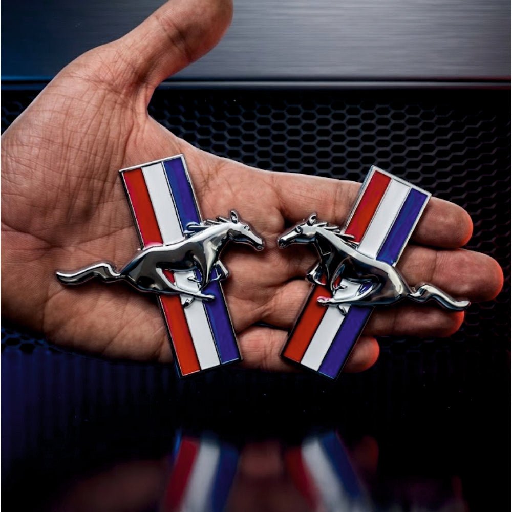 3D Fort Mustang Metal Logo Sticker Emblem - STICKER_MUSTANG