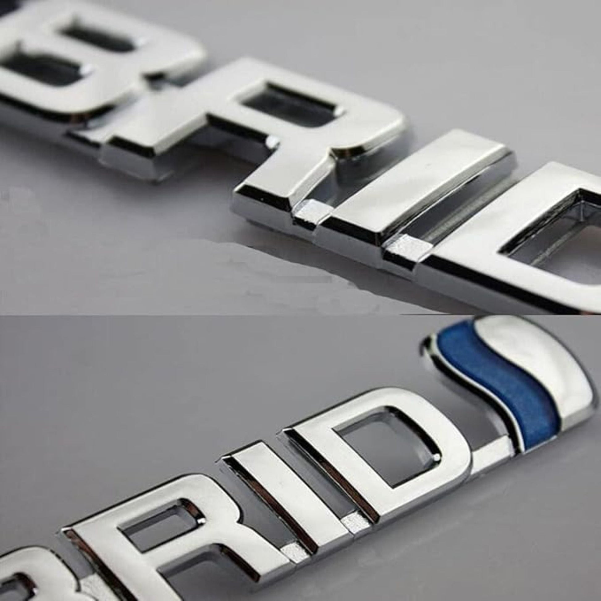 3D Hybrid Metal Sticker Emblem 5.9 x 0.7" Inch - STICKER_HYBRID_BLK