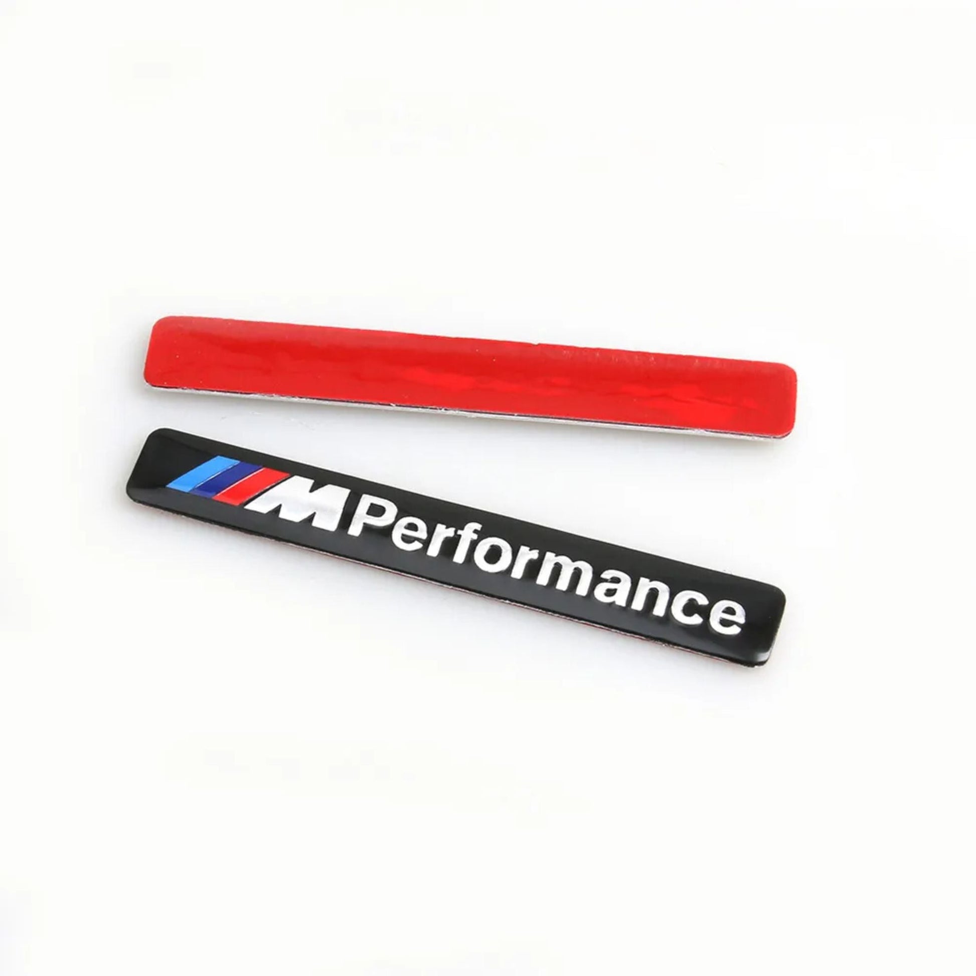 3D M Performance Badge Emblem| 1.2cm x 8.5cm | All Vehicle Exterior Decorative Logo, Self - Adhesive - STICKER_M_PERFORMANCE