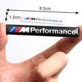 3D M Performance Badge Emblem| 1.2cm x 8.5cm | All Vehicle Exterior Decorative Logo, Self - Adhesive - STICKER_M_PERFORMANCE