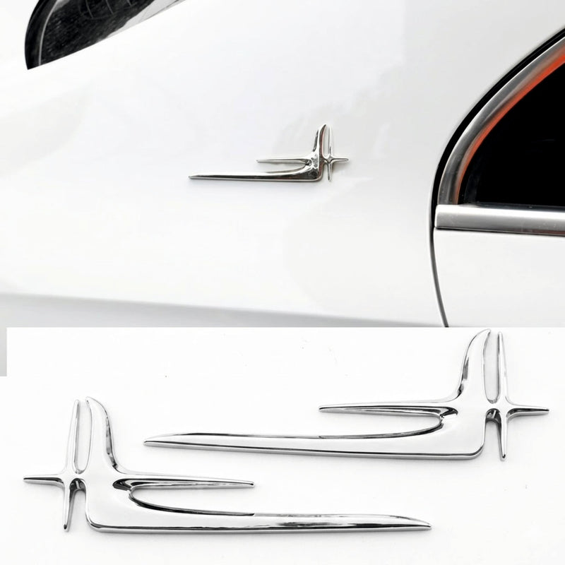 3D Metal Emblem L Shape Side Marker [Pair] - STICKER_L_MARKER