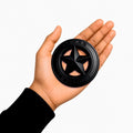 3D Metal Texas Edition Badge Emblem| 7.5cm x 7.5cm | All Vehicle Exterior Decorative Logo, Self - Adhesive - STICKER_TEXAS_BLK