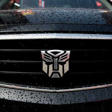 3D Transformer Car Badge Emblem | 7cm x 7cm | All Vehicle Exterior Decorative Logo, Self - Adhesive - STICKER_TRANSFORMER